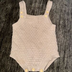 Cozy Knit Kids One Piece in Gray